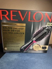 NEW! REVLON Salon One-Step Hair Dryer & Volumizer- Oval design-Boar technology
