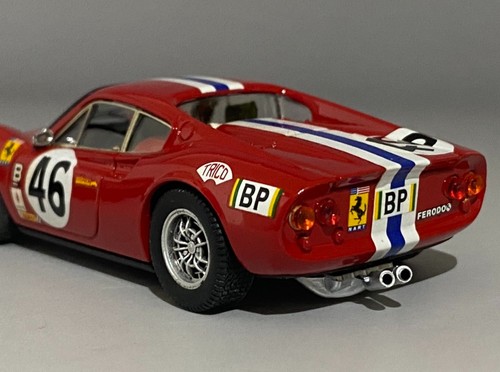 1/43 Ferrari Dino 246 GT #46 Le Mans 24h 1972 J.P.Laffeach G.Doncieux Bang 7168 - Picture 8 of 10