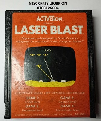 Laser Blast Atari 2600/7800/2600+ AG-008 Activision Cart only / working NTSC #3
