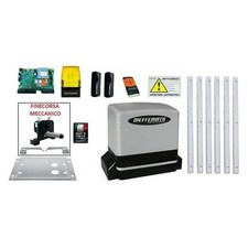 Kit Motore Automazione Cancello Scorrevole Automatico 6 Mt Cremagliera Zincata