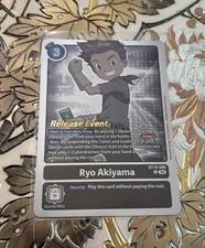 Digimon Card Game Ryo Akiyama Foil Release Event Pre-Release Promo BT19-086