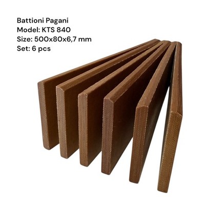Vanes for vacuum pump KTS 840  BATTIONI PAGANI  6 pcs, 500x80x6,7 mm