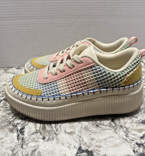 Nicole Miller New York Mixed Media Platform Sneaker Shoes New Size 7