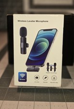 Lavalier Microphon Wireless Audio Video Recording Mini Mic Android/iPhone,Sealed