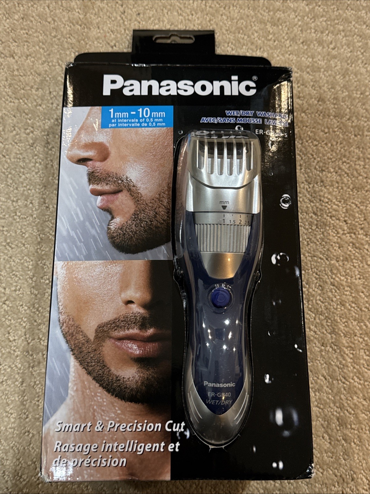 Panasonic Cordless Men's Beard Trimmer ER-GB40-S (Blue)