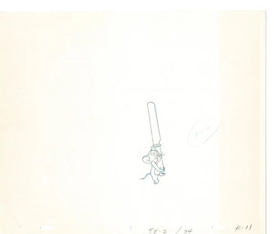Tom & Jerry 2 LOT Cartoon Animation Cel Drawings Anime Filmation 1980-82 JD-13 - Image 1 of 2