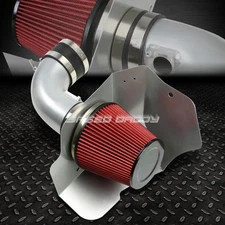 FOR 09-15 CTS-V V8 6.2L LSA SILVER COLD AIR INTAKE ALUMINUM PIPE+HEAT SHIELD KIT