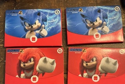 4 2022 Sonic the Hedgehog 2 McDonalds Happy Meal Surprise Toy 2-9,2-11,1-13 New