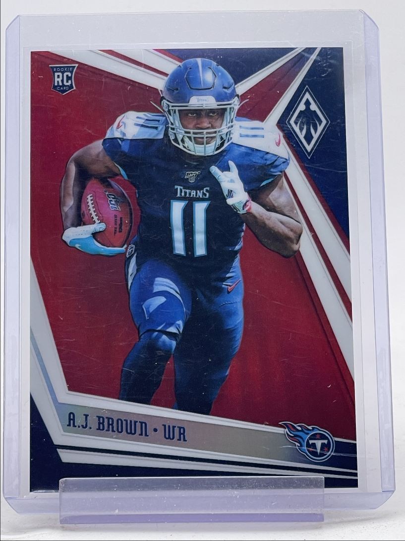 A.J. BROWN 2019 PHOENIX ROOKIE FOOTBALL RED PRIZM TITANS RC /299 Q4846