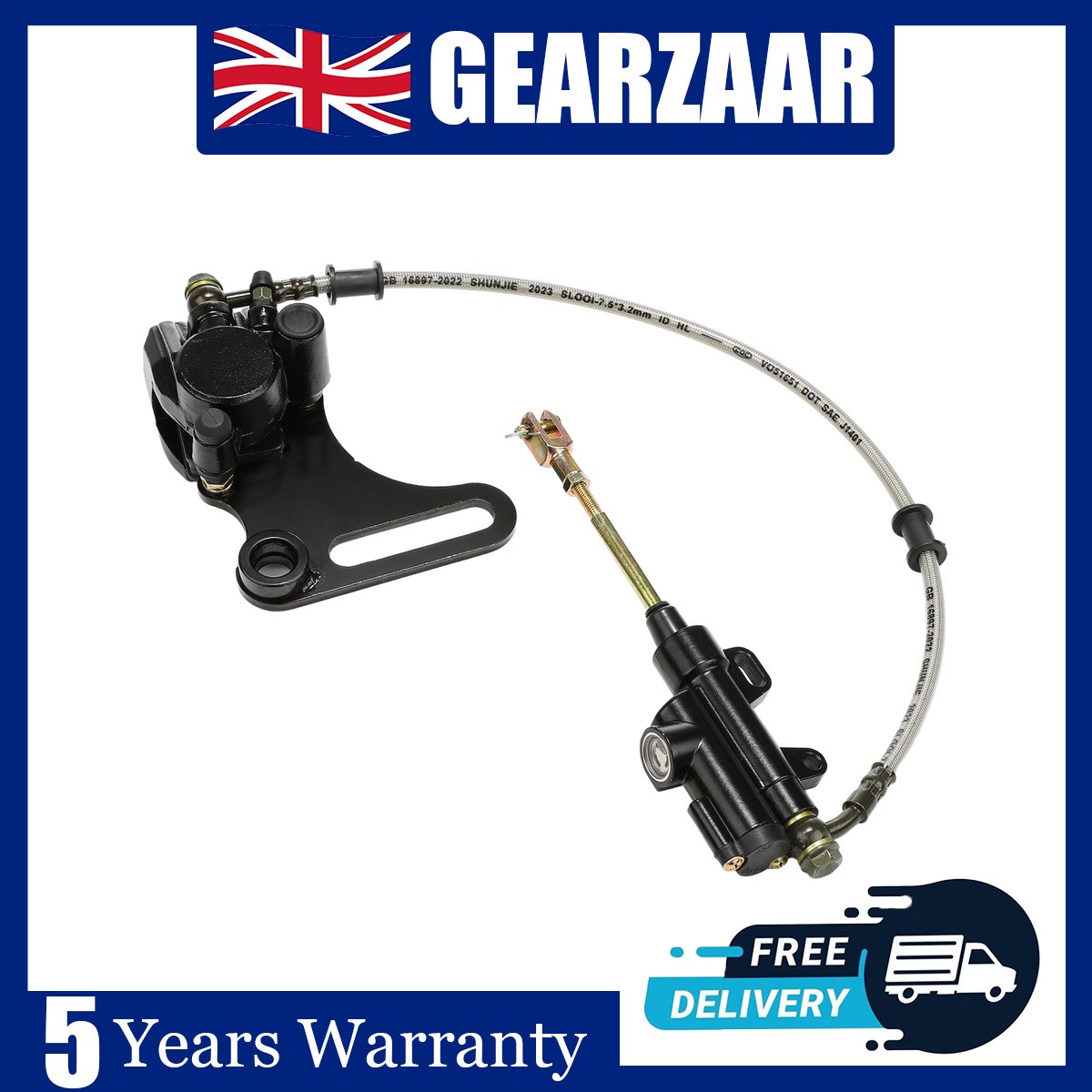 Rear Hydraulic Disc Brake Caliper System Master Cylinder For Dirt Pit Bike ATV