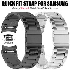 Quick Fit Metal Band Strap for Samsung Galaxy Watch 7/FE/6/5/4 40mm 44mm 5 Pro