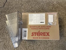 Storex Wall-Mount File Organizer – Clear Plastic, 3 pieces.