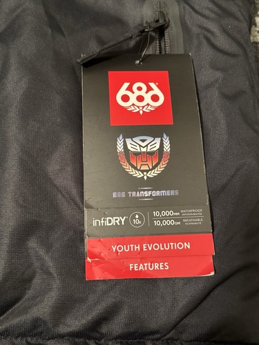 686 YOUTH boys XL TRANSFORMERS Snowboarding, Ski Jacket/Coat - Read Description - Picture 4 of 14