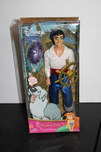 2004 Disney Prince Eric Doll with a necklace for Ariel