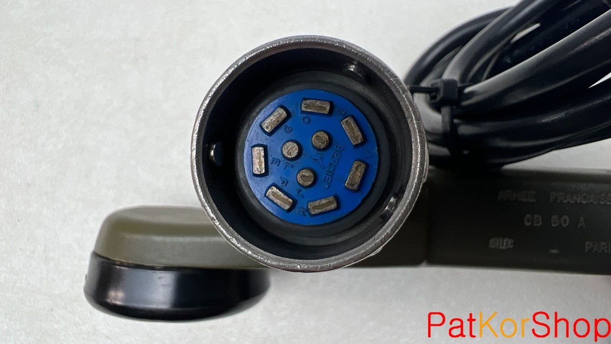 Casque Radio Militaire Français SILEC – CB 50 A, Armée Française, Années 60/70, Kaki