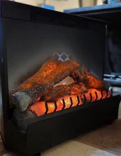 Dimplex 23" Fireplace Insert Electric Box Black Standard Log Set Heater 120V 