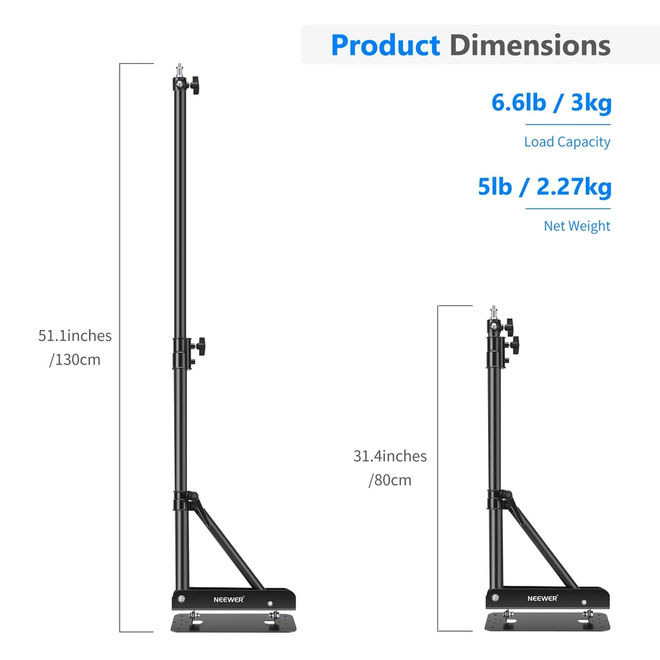NEEWER Triangle Wall Mounting Boom Arm Max Length 51.1 inches for Studio Video - Image 2 of 4
