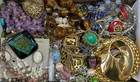 Vintage & Mod Some Signed Costume Jewelry Lot Small Priority Box FULL #133