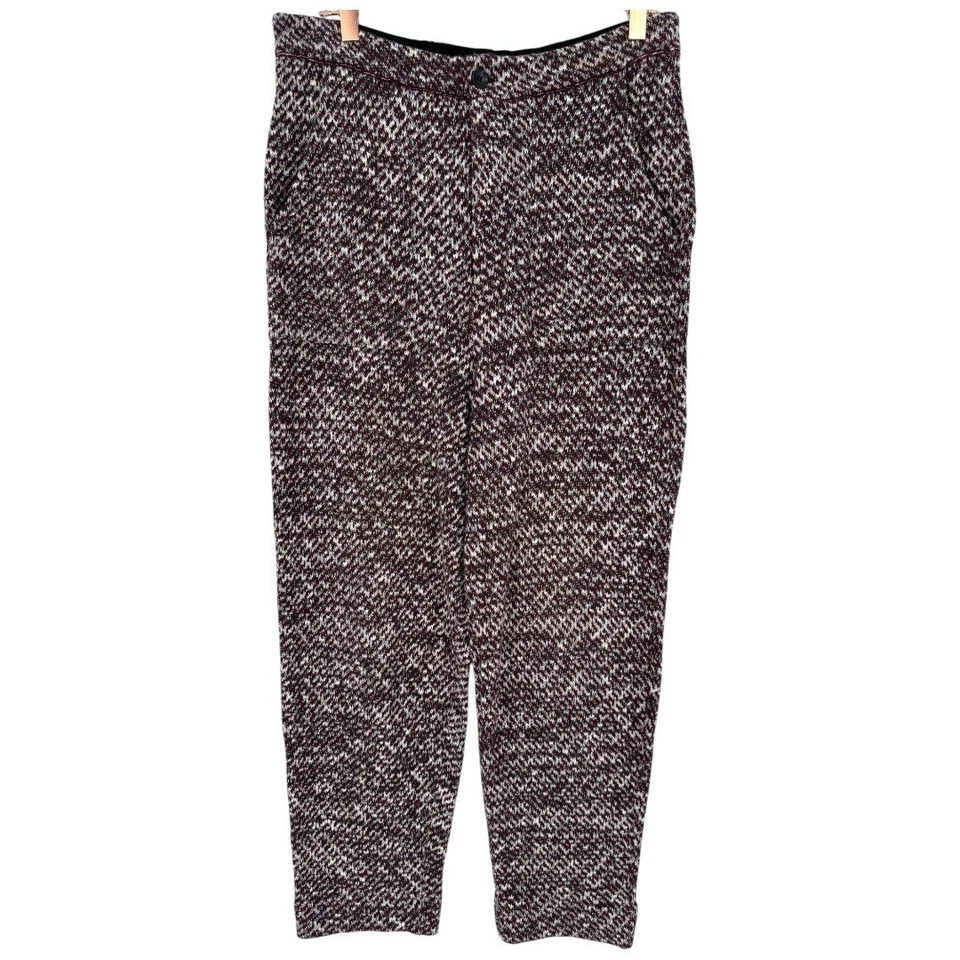 Free People Knit Trouser Pants Red Combo Size Small Bohemian - Image 4 of 4