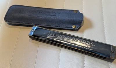 Bandmaster Tremolo Mundharmonika DDR 1970/80er mit Original Etui - Absolut NEU