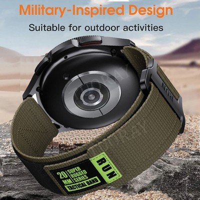Für Garmin Venu 2 Plus SQ/Vivoactive 6 5 3 Forerunner 645 S42 Nylon Armband 20mm
