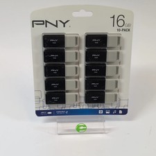New PNY 16GB 10 Pack USB-A Flash Drive