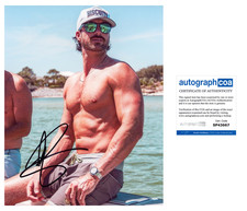 RILEY GREEN SIGNED SHIRTLESS COUNTRY STAR 8x10 PHOTO w/PROOF & AUTOGRAPH COA