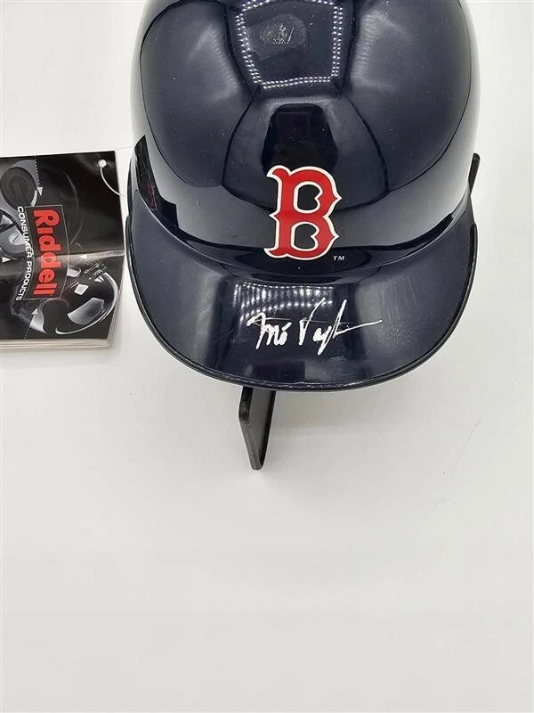 Mo Vaughn Autographed Red Sox Mini Helmet NO COA - Image 2 of 4