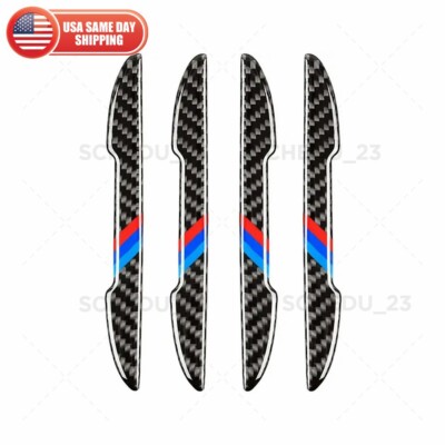BMW M Performance 3D Carbon Car Side Door Strip Scratche Edge Guard Trim Badge