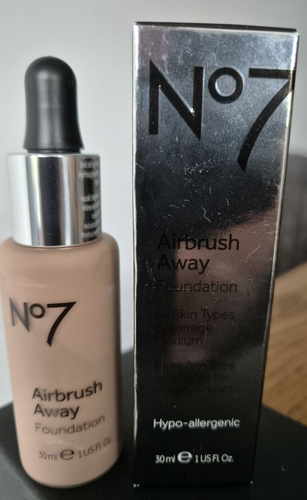 No7 Airbrush Away Foundation Shade WHEAT 30ml New Discontinued