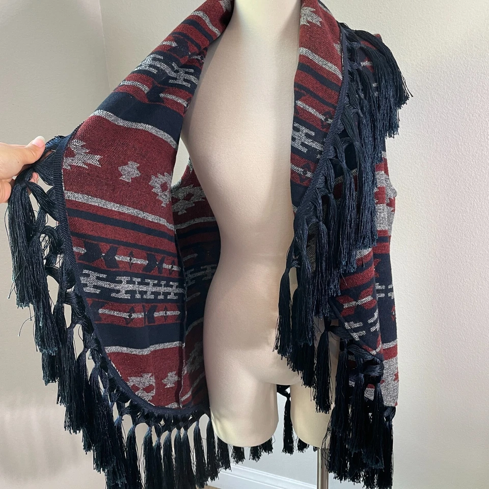 Cripple Creek Womens Medium Jacket Vest Aztec Southwest Navajo Western Rodeo - Image 4 of 4