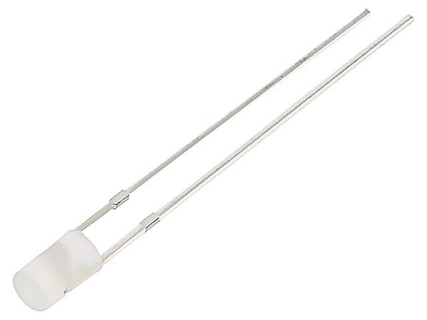 2X OSW5DK3HE2B-12V Led 3 Mm Weiss 1120Mcd 140° Front: Flach Rastermaß: 2,54Mm Ru-image