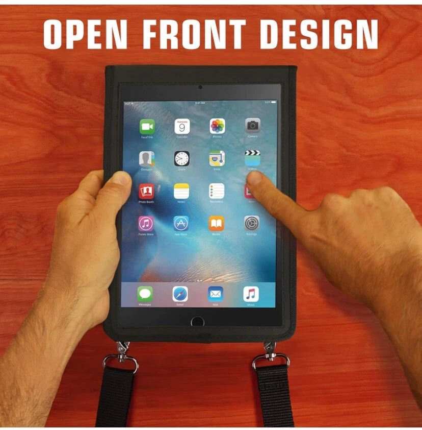 Tablet Case w/ & Adjustable Mount / Carrying Strap Open Front Design - Image 2 of 4