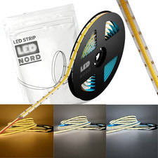 LED Stripe Streifen Band Lichterkette 10M Lichtschlauch Warm Kalt weiß CCT COB