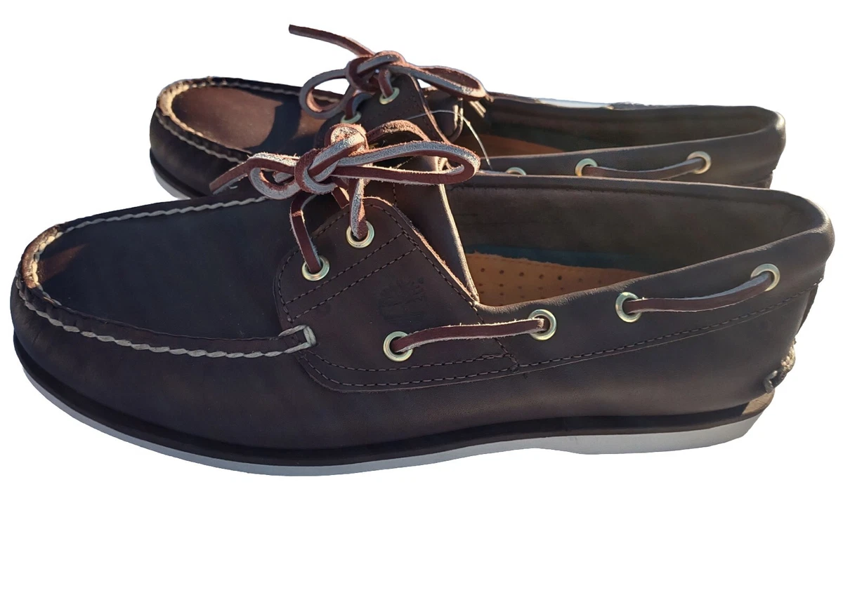 Timberland Men’s Brown Leather Lace-Up Dress Shoes Loafers Size 10.5 Timberland M Brown Casual Shoes for Men for sale | eBay main image 2