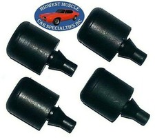 48-56 Ford Lincoln Mercury Hood To Fender Rubber Bumper Bumpers Bump Stop 4pc Bz