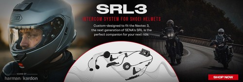 Sena SRL3 Motorcycle Bluetooth/Mesh Communication for Shoei GT-AIR3 7 NEOTEC 3 - Picture 3 of 3