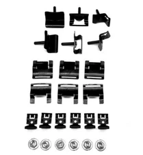 1962 1963 1964 Chevy Impala Rear Window Lower Trim Clips Molding Roof Reveal