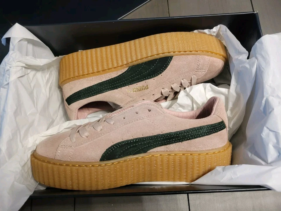 Creepers de gamuza rosa Puma Fenty vintage para mujer de Rhianna talla 6,5 de EE. UU. Foto 2 de 4