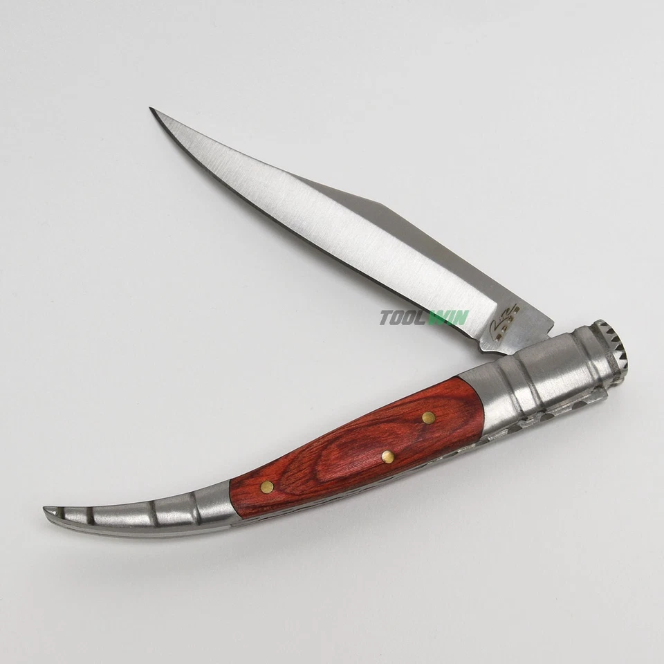 Spanish Toothpick 4" Folding Pocket Wood Handle Paring Fruit Knife NEW - Image 4 of 4