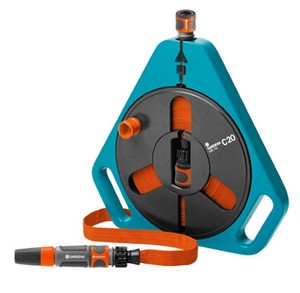 GARDENA roll-fix-Flachschlauch mit Kassette Schlauchtrommel 20 m (757-20)