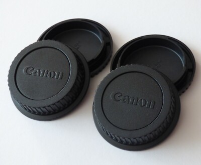 Canon EOS EF   2 x Objektiv Rückdeckel + Gehäuse Deckel EF EF-S   Original   Neu