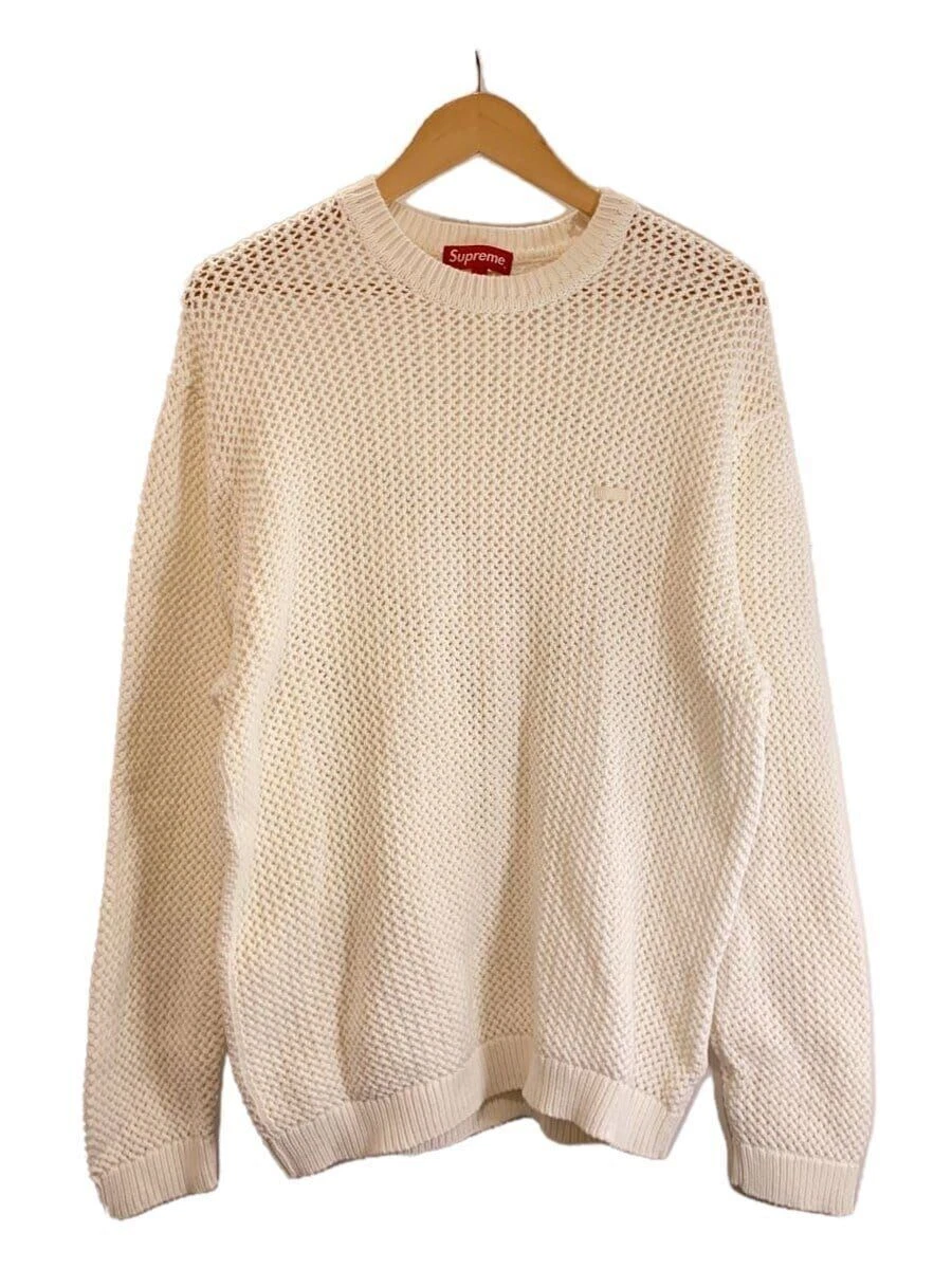 Pull tricot Supreme (épais L coton blanc occasion