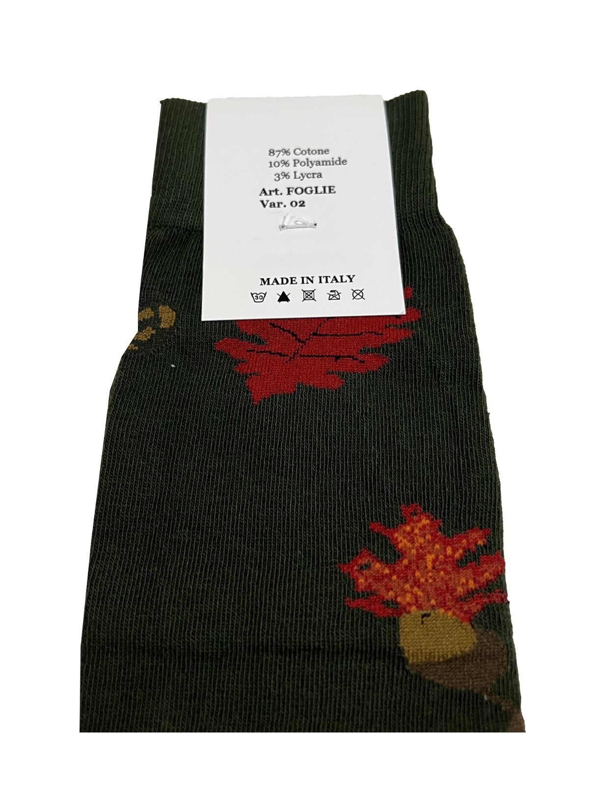 НЕРКА ICON LAB Herren Lang Fantasie Blätter Baumwollmischung Сделана В Италии