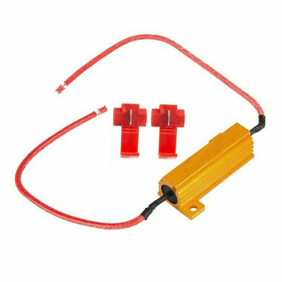 2 pcs Load Resistor 50W 6RJ LED Decoder Fix Error Code Hyper Flash Turn ...