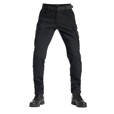 Pando Moto Mark AAA Cargo Jeans - Schwarz