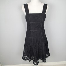 Ann Taylor LOFT Black Lace Dress Size 4 