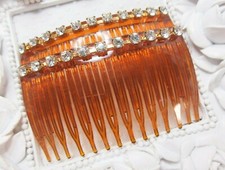 AAA rated Austrian Crystal Rhinestones Side hair comb pair, Bridal combs