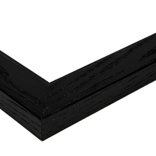 ArtToFrames Custom Picture Poster Frame Black Stain on Pine 1.5" Wide ...