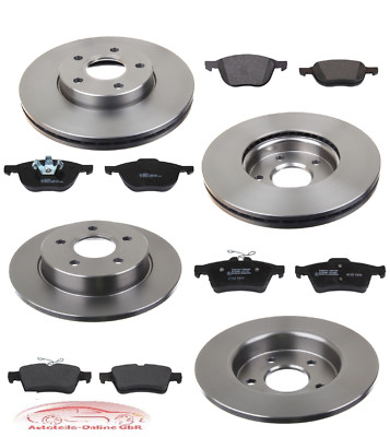 Volvo S40 II + V50 Set Bremsscheiben Bremsbeläge Klötze vorne hinten komplet 